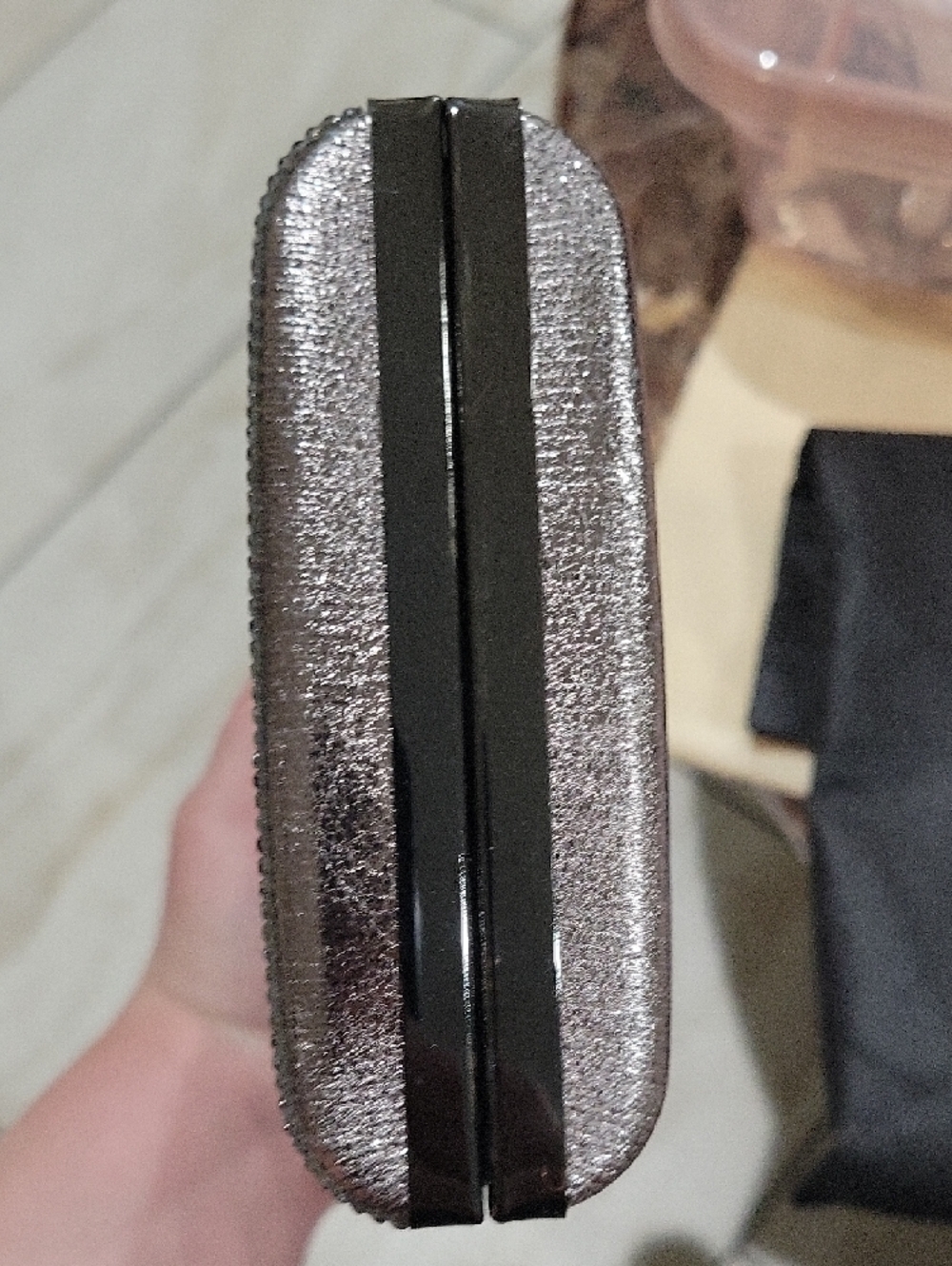 Collete Hayman Sparkle Gunmetal Crystal Evening Clutch - Picture 3 of 10